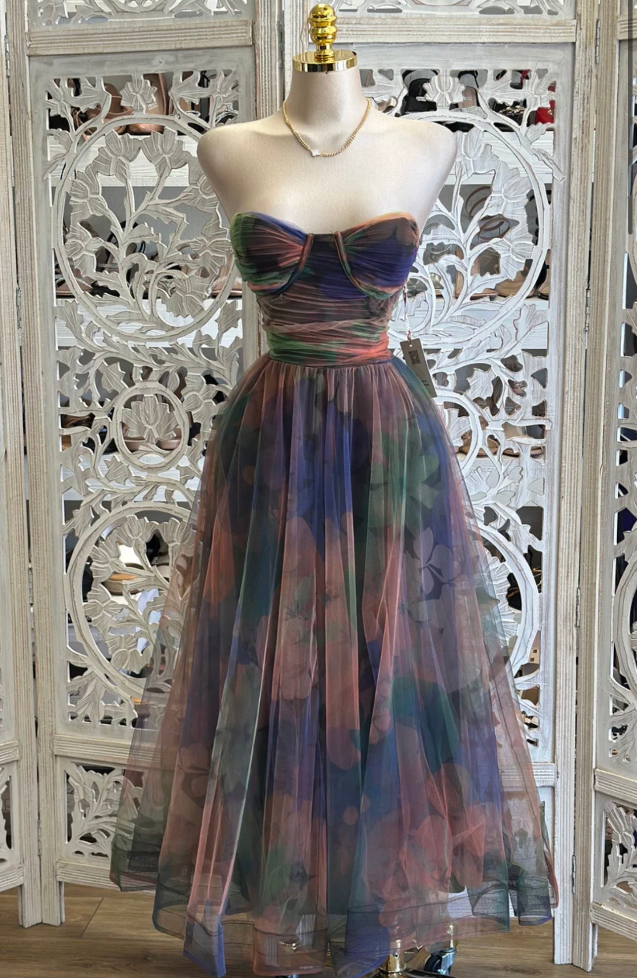 MULTI COLOR TULLE DRRES