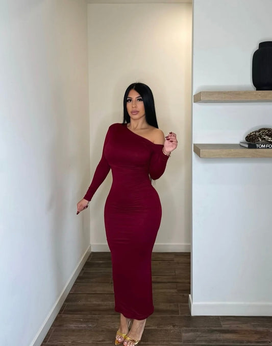 Savana Burgundy Dress